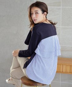 Tiaclasse 【洗える】バックフレアダイバープルオーバー