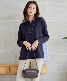 Tiaclasse 【洗える】バックフレアダイバープルオーバー