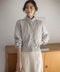 組曲 L 【WEB限定】チュールニット ブルゾン