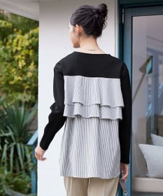 Tiaclasse 【洗える】バックフレアダイバープルオーバー