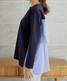 Tiaclasse 【洗える】バックフレアダイバープルオーバー