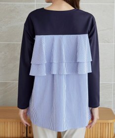 Tiaclasse 【洗える】バックフレアダイバープルオーバー