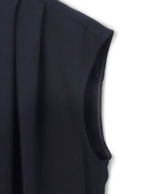 BEIGE， 【洗える】FLEUR / フロントドレープノースリーブドレス