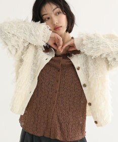 Green Parks カットレースシャツプルオーバー