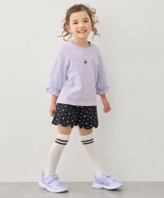 ANY KIDS チュール袖 七分Tシャツ