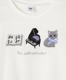 ANY KIDS おけいこモチーフ刺繍入り 長袖Tシャツ