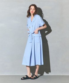 GRACE CONTINENTAL リネンタッチミリタリードレス