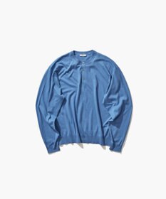 ATON SMOOTH SUVIN | ヘンリーネックセーター - UNISEX