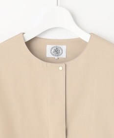 J.PRESS LADIES 【洗える】 ソロテックスドライツイル ノーカラー コート