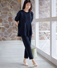 Tiaclasse 【洗える・接触冷感・紫外線ケア・サラごこち】選べるパンツ(テーパード/ワイド）