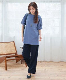 Tiaclasse 【洗える・接触冷感・紫外線ケア・サラごこち】選べるパンツ(テーパード/ワイド）