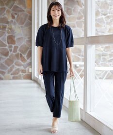 Tiaclasse 【洗える・接触冷感・紫外線ケア・サラごこち】選べるパンツ(テーパード/ワイド）