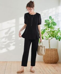 Tiaclasse L 【洗える・接触冷感・紫外線ケア】【サラごこち】選べるパンツ(テーパード/ワイド）