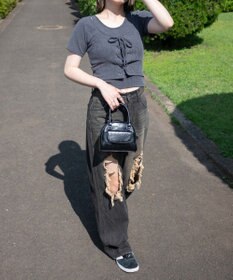 WEGO レイヤードレースアップトップス