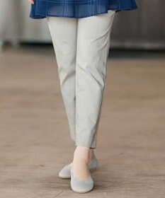 Tiaclasse L 麻混ストレッチテーパードパンツ