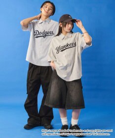 WEGO 【ユニセックス着用ITEM】別注MLBストライプグラフィックシャツ（SS）