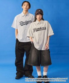 WEGO 【ユニセックス着用ITEM】別注MLBストライプグラフィックシャツ（SS）
