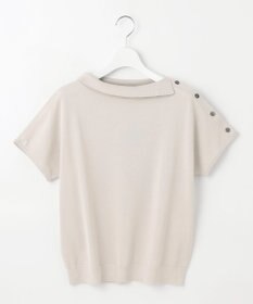 J.PRESS LADIES 【洗える・抗菌防臭】COTTON POLYESTER 襟付き ニット