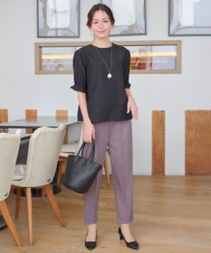 Tiaclasse 【洗える・接触冷感・紫外線ケア・サラごこち】選べるパンツ(テーパード/ワイド）