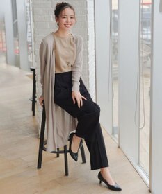 Tiaclasse 【洗える・接触冷感・紫外線ケア・サラごこち】選べるパンツ(テーパード/ワイド）