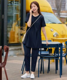 Tiaclasse 【洗える・接触冷感・紫外線ケア・サラごこち】選べるパンツ(テーパード/ワイド）