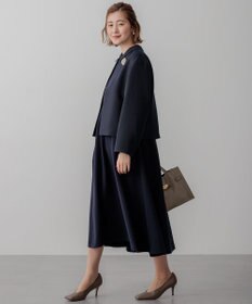 23区 【VERYコラボ】トリアセダブルジョーゼット つけ襟 ボウタイワンピース