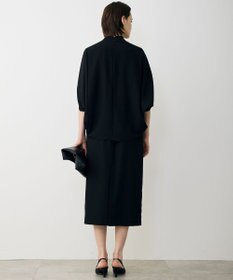 ICB 【先行予約】 FluidBackSatin ドルマンスリーブボウタイブラウス