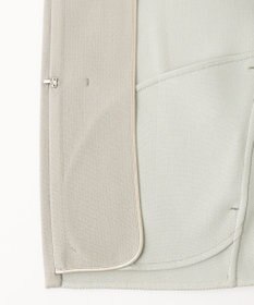 自由区 【XSサイズ～/洗える】ライトダブルクロス ノーカラージャケット