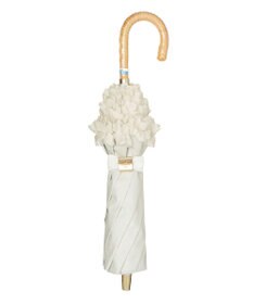 MOONBAT ランバン オン ブルー 晴雨兼用日傘 折りたたみ傘 ドビー×フリル 遮光 遮熱 UV