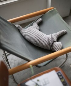 LOOM&SPOOL GRA綿毛布猫抱き枕