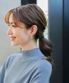 Tiaclasse 【洗える】配色ハイネックニットトップス