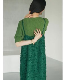 Green Parks armonia．フェザージャガードキャミワンピース