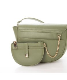 UNBILLION cachecache 財布ポーチ付きハーフムーンショルダーバッグ