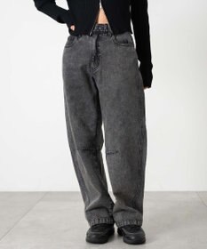 WEGO 【キッズITEM】イージーバレルレッグデニムパンツ（JUNIOR）