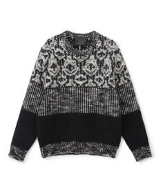 JOSEPH HOMME 【HIGH GRADE LINE】ランダムスラブジャガード　クルーネックニット