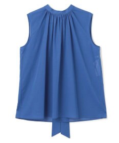 BEIGE， 【洗える】BAC / コットンバックボウタイノースリーブブラウス