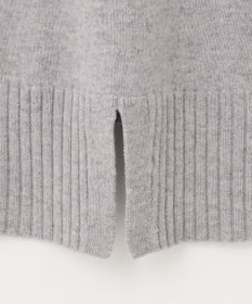 自由区 【洗える】ウールカシミヤブレンド オフネックプルオーバーニット