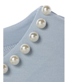 Green Parks パール付ポンチカットプルオーバー