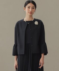 組曲 S 【KUMIKYOKU NAVY】コンフォータブルドレープ フレアスリーブジャケット
