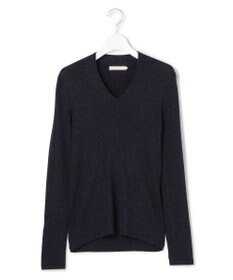 ICB 【新色追加】 エクストラファインメリノリブ Vネックプルオーバー