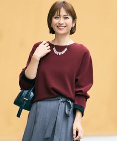 自由区 L 【カタログ掲載】レーヨンストレッチベーシックシルエット ニット