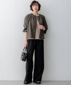 23区 L 【先行予約】シャイニーシアー ノースリーブ ニット