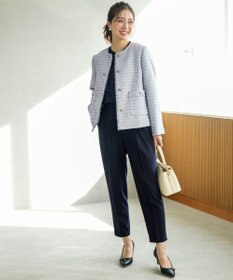 ANY SIS S 【セットアップ対応】セレモニーダブルクロス テーパードパンツ