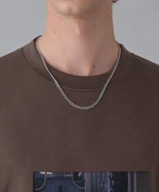 WEGO 【ユニセックス着用ITEM/2点SET/MLサイズ展開】アクセ付きフォトグラフィックプルオーバー