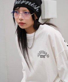 WEGO 【ユニセックス着用ITEM】アクセ付きストレートロゴT（SS）