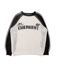 WEGO ラグランメッシュニットプルオーバー