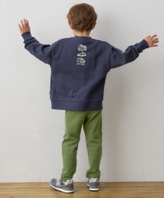 ANY KIDS 車プリント 裏毛トレーナー