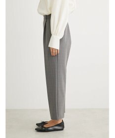 Green Parks きれいシルエットチェックパンツ