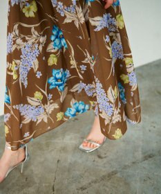 GRACE CONTINENTAL ミモザプリントワンピース