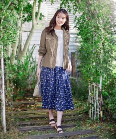 J.PRESS LADIES L 【洗える】コットン地柄 ニット